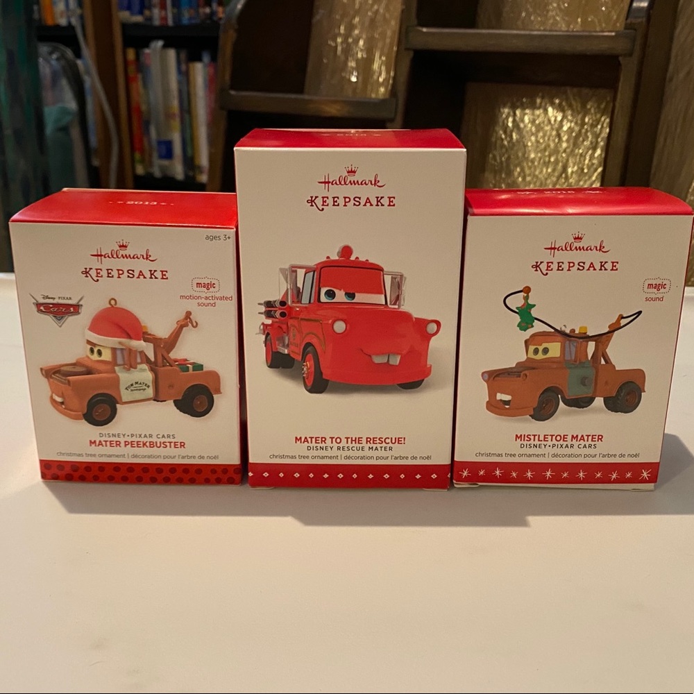 3 Mater (Disney’s Cars) Hallmark Ornaments
